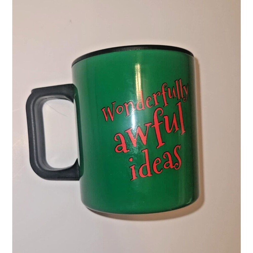 Dr. Seuss Grinch Holiday "Wonderfully Awful Ideas" Coffee Mug Cup Lid Stainless